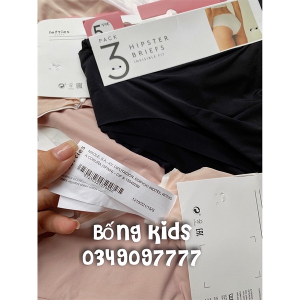 Set 3 Quần Lót Su Đúc Nữ Lefties