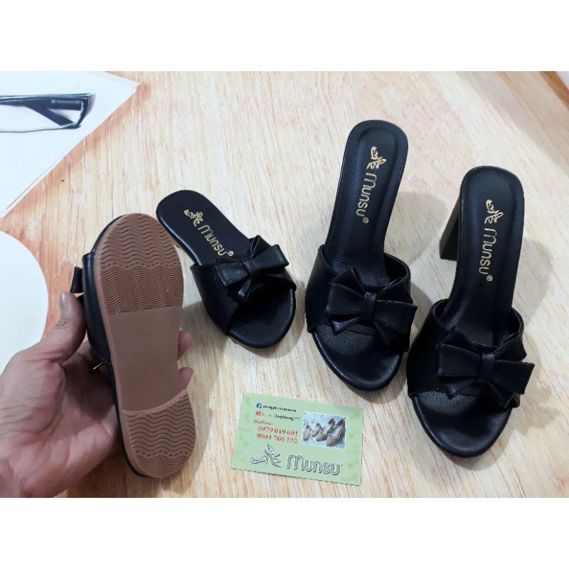 Munsu_Combo Guốc & dép mẹ và bé đế xịn