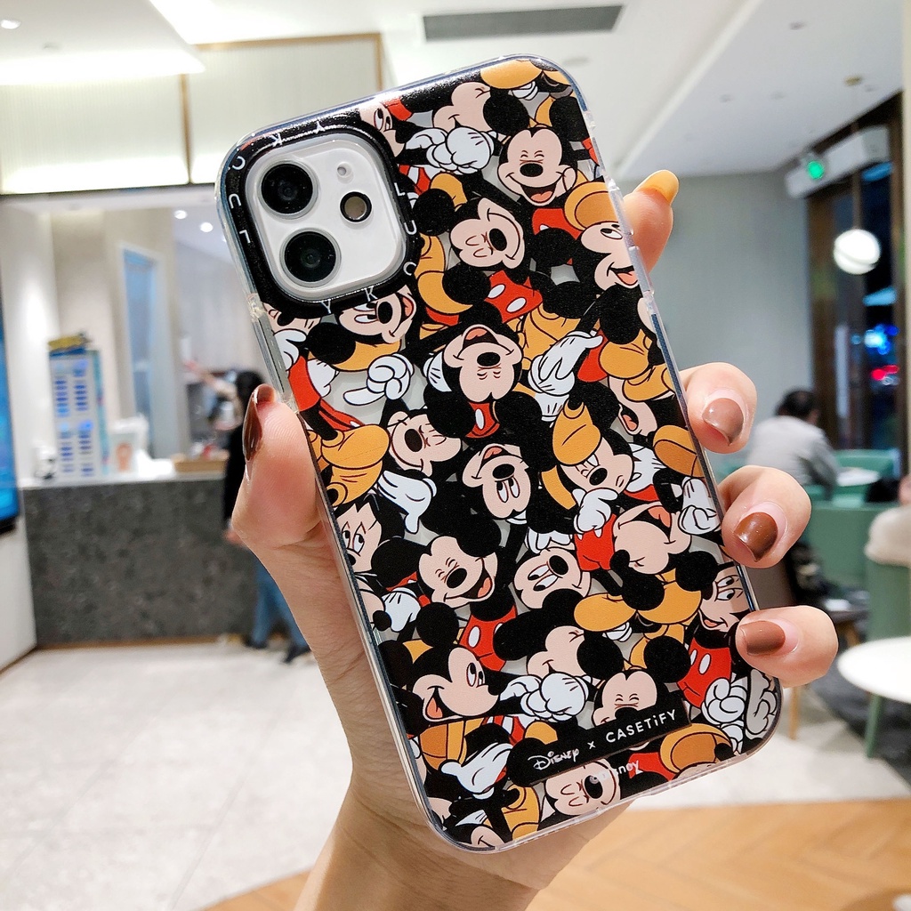 Ốp Điện Thoại Bảo Vệ Toàn Diện Chống Sốc In Hình Chuột Mickey Cho iPhone 13/12/11/XS/X/8/7
