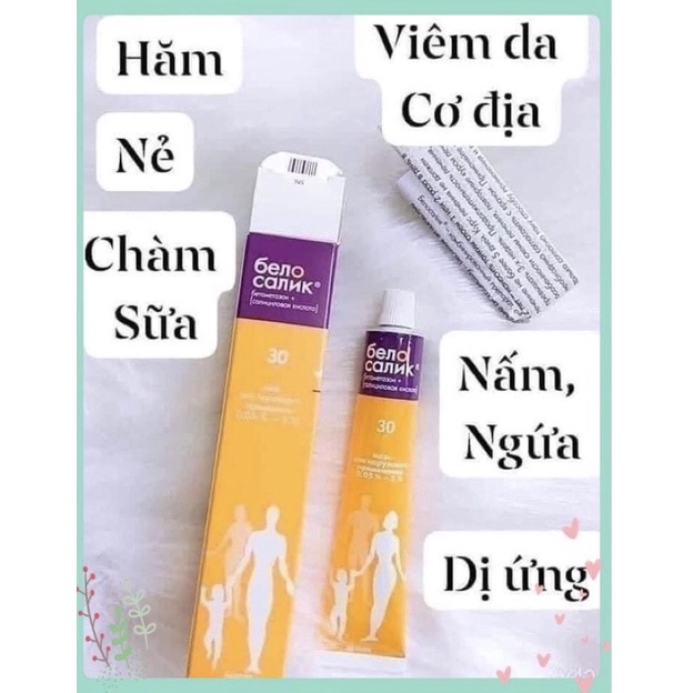 Kem bôi vàng Belosavic Nga hỗ trợ mẩn ngứa, viêm da cơ địa