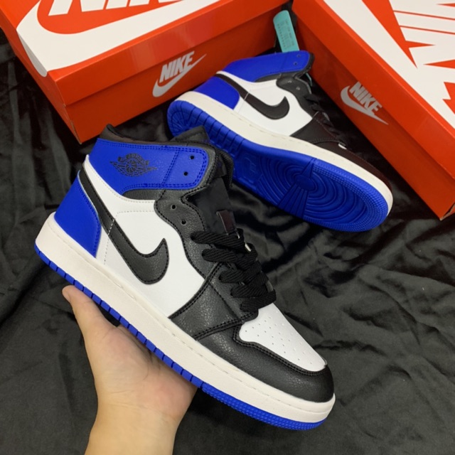 (Fullbox+bill) Giầy Jordan 1 đen xanh cao cổ hàng siêu đẹp | BigBuy360 - bigbuy360.vn