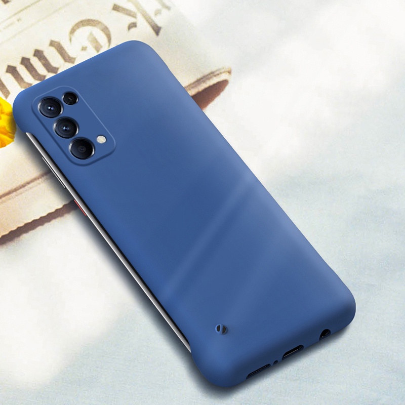Ốp Điện Thoại PC Cứng Nhám Siêu Mỏng Không Viền Chống Sốc Cho OPPO Reno 2 3 4 5 Pro Plus ACE2 OPPO A91