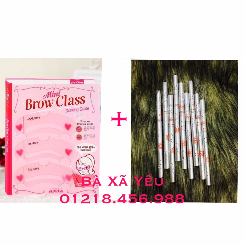Bộ 3 khung kẽ mày + chì kẽ 2 đầu - BX1476