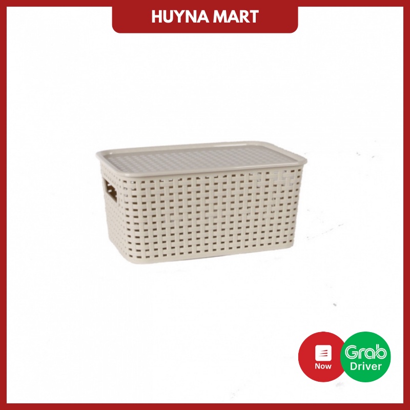 Giỏ Đựng Đồ Có Nắp Hàn Quốc Song Long Cỡ Bé 2572