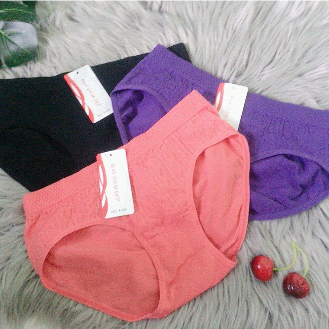 Combo Quần Lót Nữ Cotton Dệt Kim Mềm Mại Thoáng Mát, Giãn 4 Chiều Thấm Hút - 8104