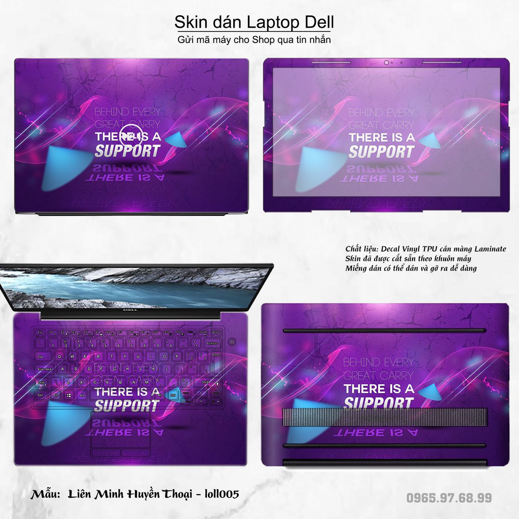 Skin dán Laptop Dell in hình Liên Minh Huyền Thoại (inbox mã máy cho Shop)