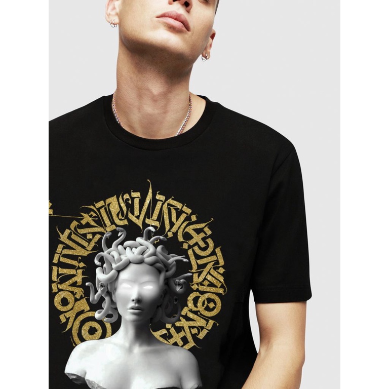 Áo unisex nam nữ MIKENCO MEDUSA vải cao cấp form cực đẹp Black phong cách trẻ trung