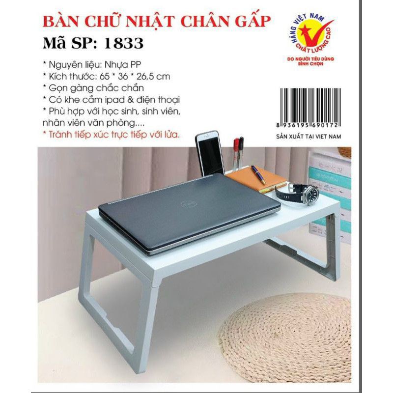 Bàn  Chữ Nhật Chân Gấp việt nhật