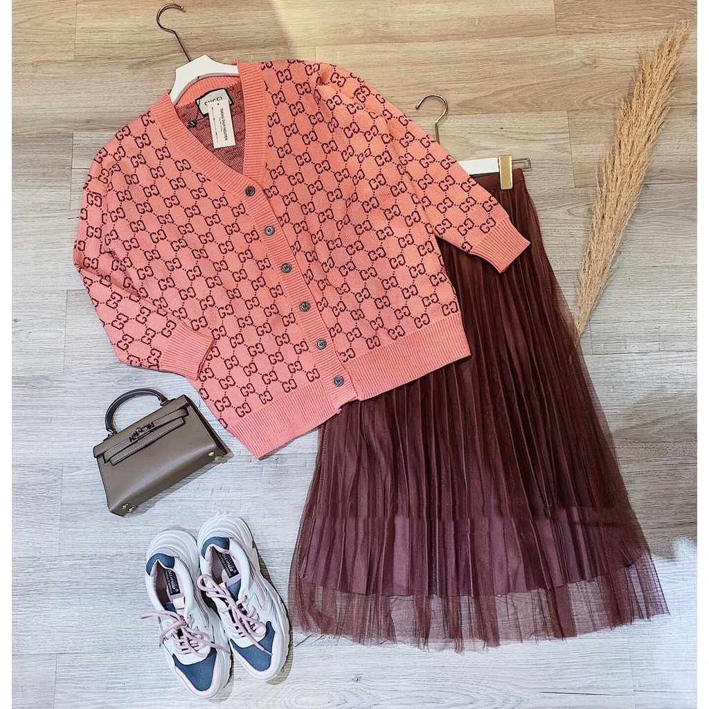 [HÀNG ĐẸP] Chân Váy Nữ Xếp Ly Hai Lớp Nhũ Và Ren Dáng Midi_Dịu Dàng_Tôn Dáng | BigBuy360 - bigbuy360.vn