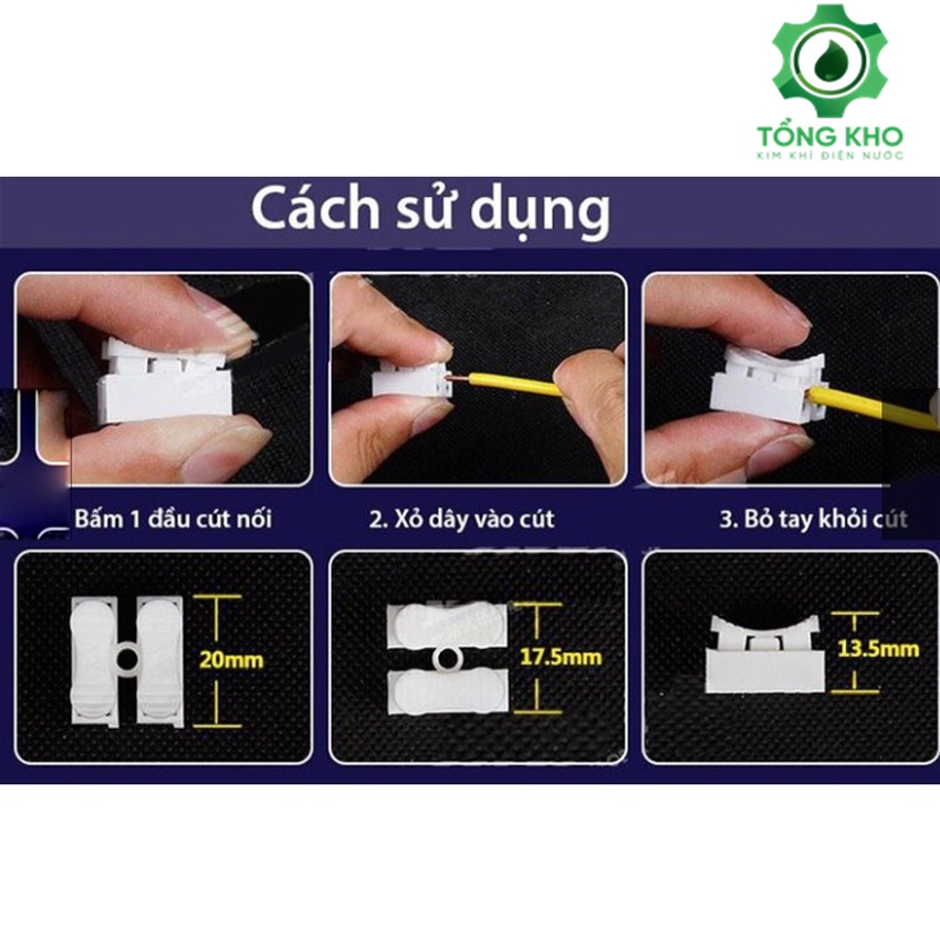 Cầu nối dây điện nhanh CH2 100 cái-Tổng kho kim khí điện nước