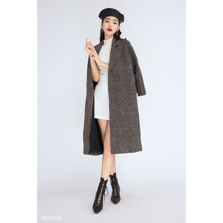 Áo Khoác Dạ Cổ Be - 20again - KDA0696