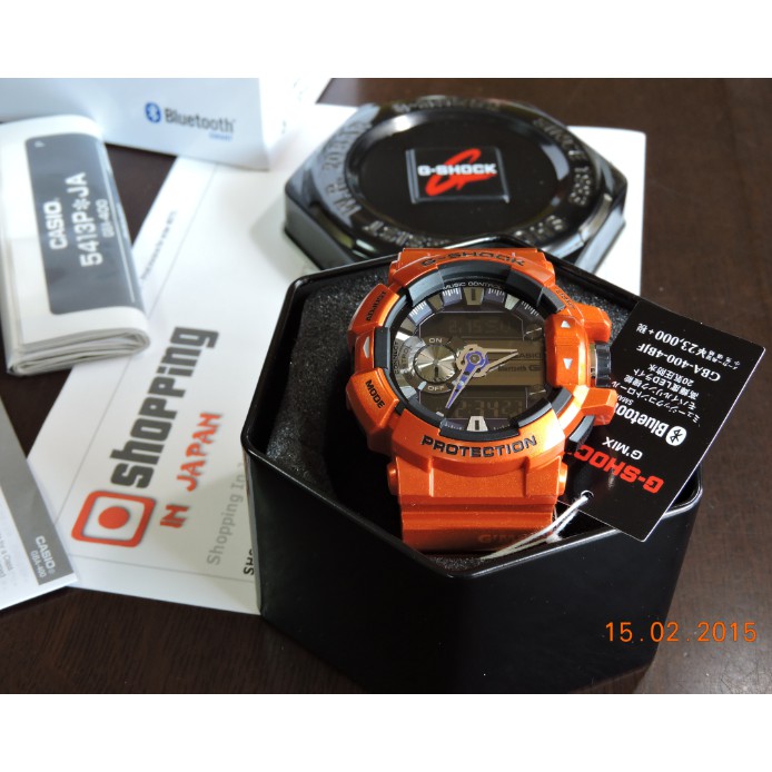 Đồng hồ nam Casio G-SHOCK GBA-400-4BDR Chính hãng - Bluetooth - Chống nước tuyệt đối