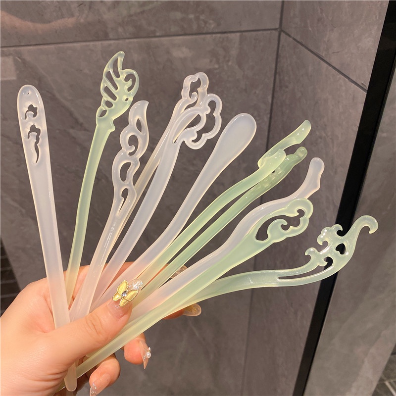 Trâm Cài Tóc Nhựa Resin Đơn Giản Thời Trang Trung Hoa Cho Nữ