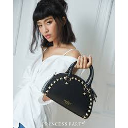 PP5_025k Túi xách nữ, da cao cấp hình bán nguyệt Princess Party