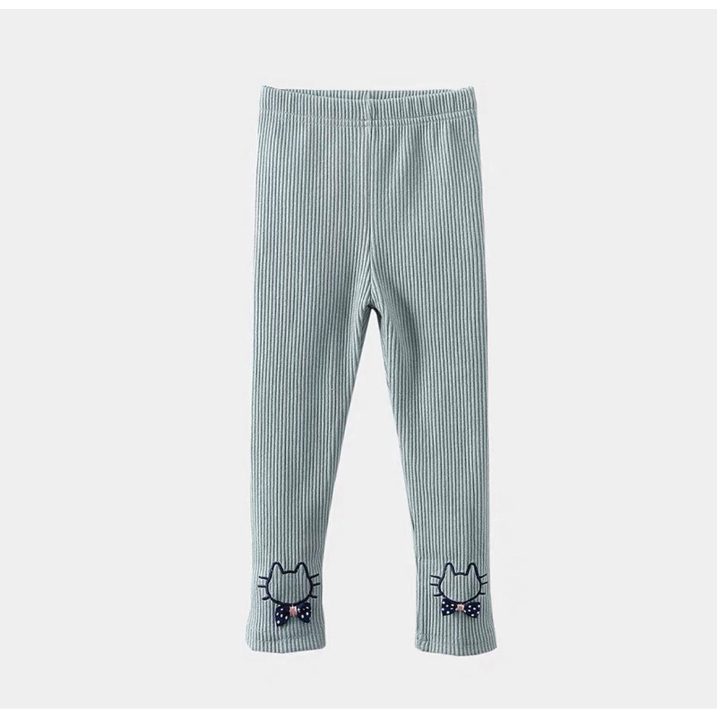 Quần legging len tăm cho bé gái 6-45kg co dãn 4 chiều hình - Quần tăm mèo
