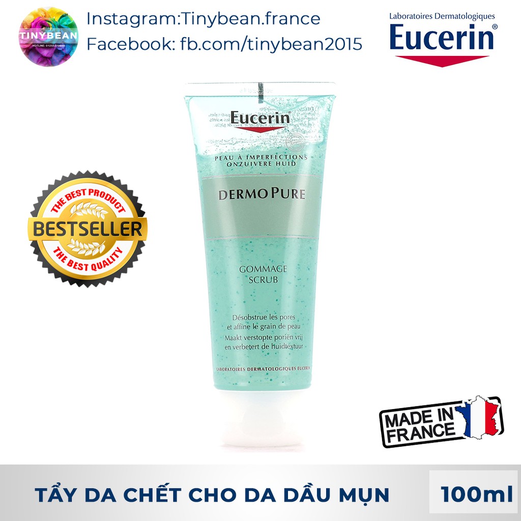 Tẩy Da Chết Ngăn Ngừa Mụn Eucerin Dermo Pure Scrub