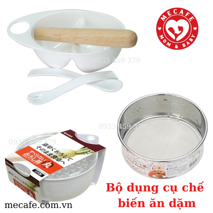 Bộ Dụng Cụ Chế Biến Ăn Dặm Kiểu Nhật Cho Bé