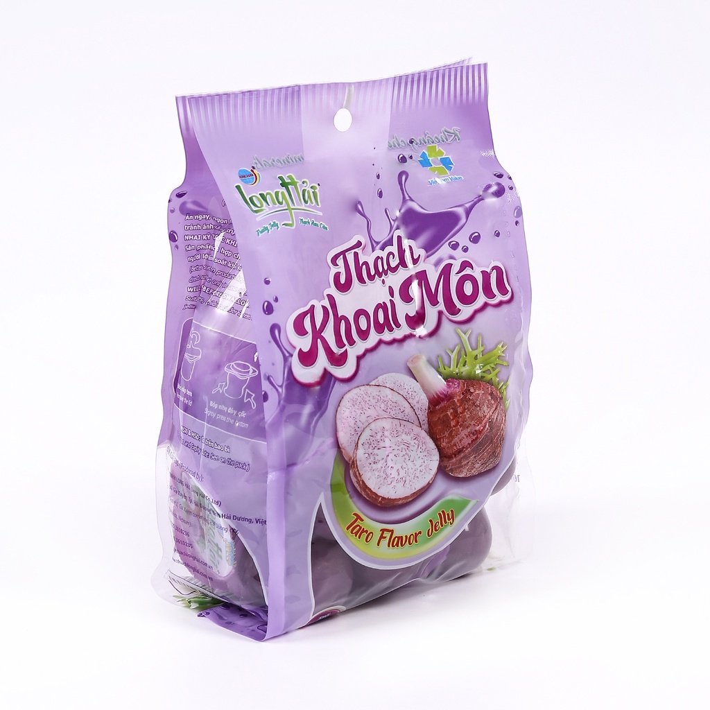 Thạch Rau Câu Long Hải Hương Vị Khoai Môn Trọng Lượng Túi 416 G