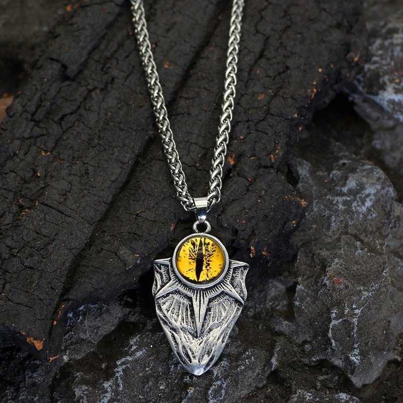 Vòng cổ Thép Không Gỉ Đính Đá Mắt Quỷ Thời Trang