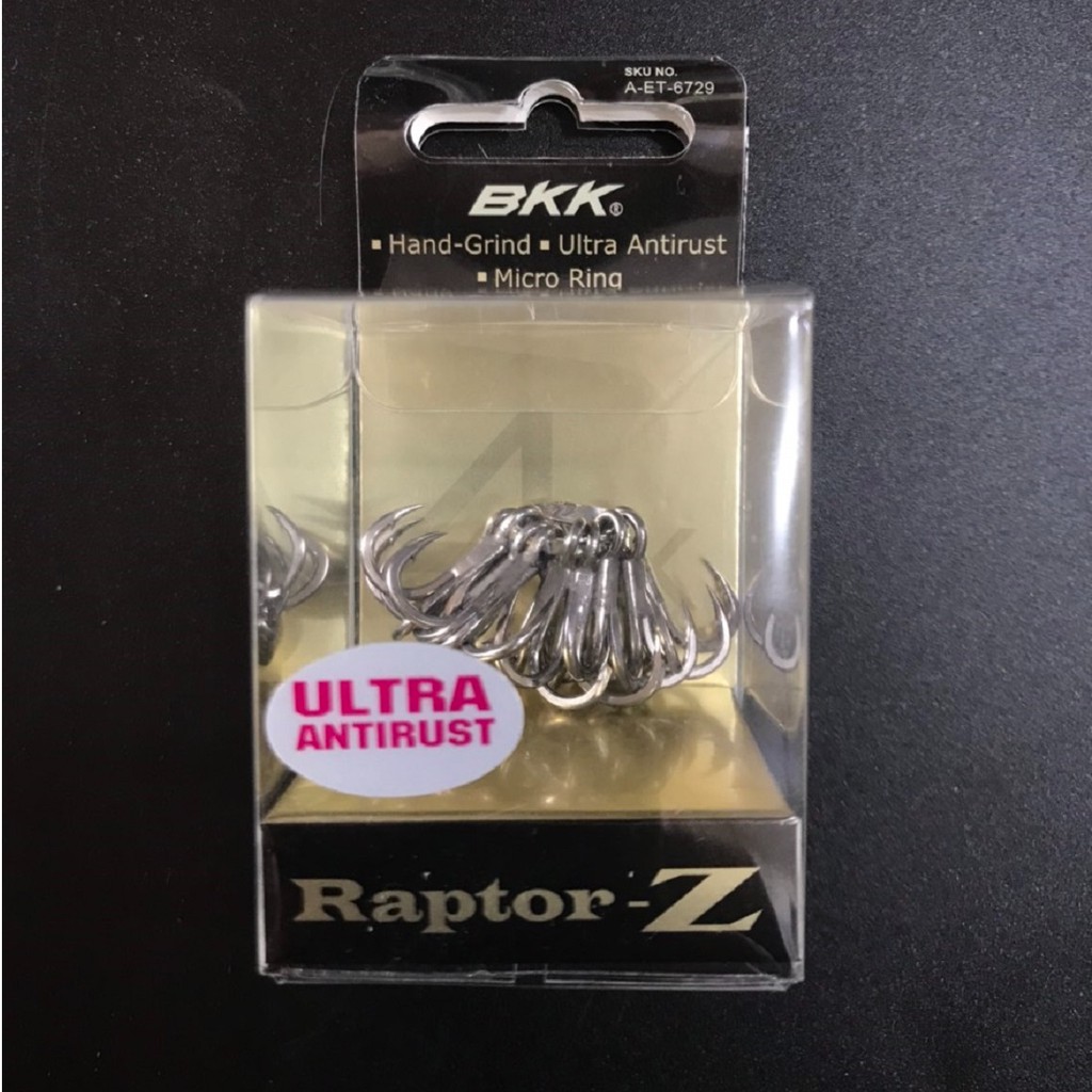 Lưỡi câu ba tiêu BKK Raptor Z size #6, #8 chính hãng câu cực nhạy. Móc câu 3 tiêu câu các loại cá biển lớn, câu lure