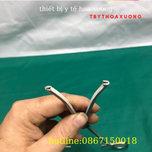 Panh Y Tế, Panh Gắp Phẫu Thuật, Pen Kẹp Y Tế, Panh Cong Có Mấu 24cm - Hàng Pakistan