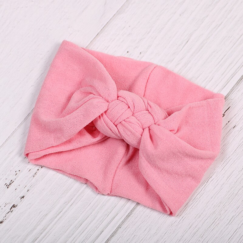Băng đô co giãn thắt nút độc đáo xinh xắn bằng chất liệu nylon cho bé gái