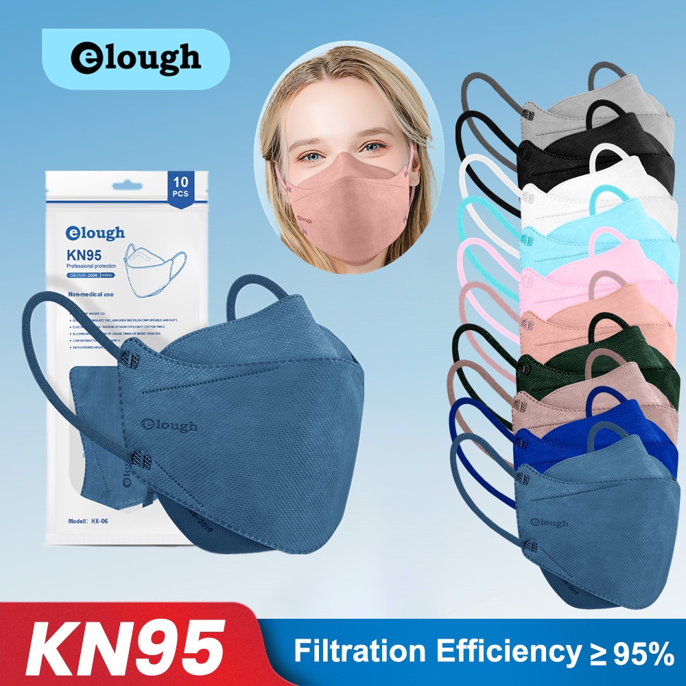 Set 20/50/100 Khẩu Trang 4D-Kn95 4 Lớp Bảo Vệ Cho Người Lớn Ffp2 Ce