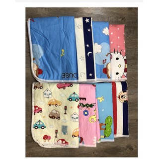 Miếng lót chống thấm in hình cho bé sơ sinh( size 50*70cm)