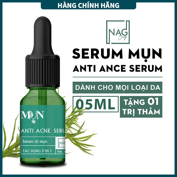 Serum mụn ANTI ACNE 05ML cải thiện tổn thương do các loại mụn - N.A.G Beauty