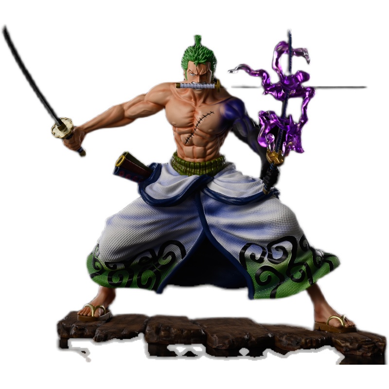 Mô hình zoro bật haki hàng đep siêu nét ( one piece )