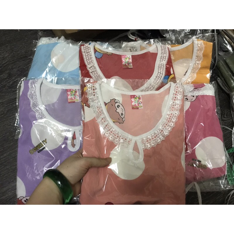 Bộ tôn / lanh bé gái size trung 20-26kg