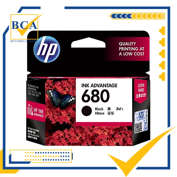 Mực In HP 680 Black Original Ink Advantage Cartridge (F6V27AA) DÙNG CHO HP 1118 / 2138 / 3635 / 3636 / 3638 / 4675 / 467