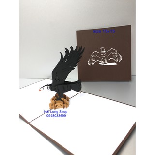 Chim Đại Bàng ( bird ) - Thiệp 3D