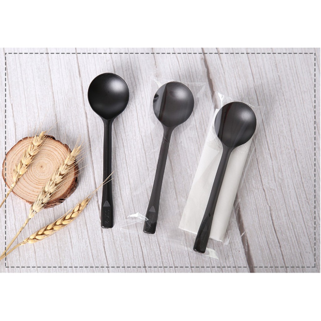 100 chiếc Thìa nhựa dùng 1 lần _ Thailand