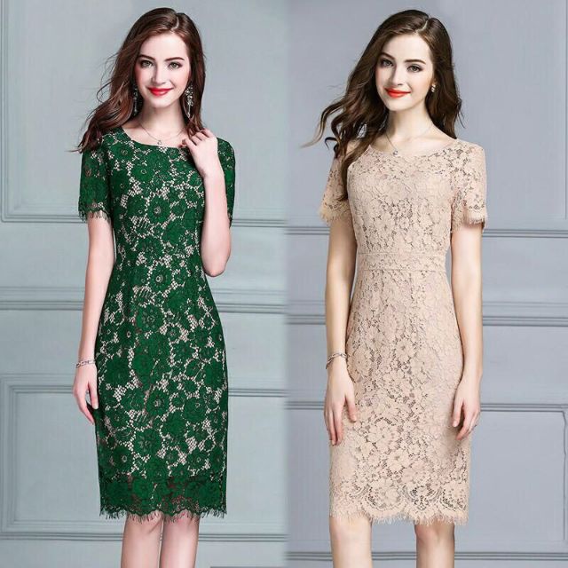 Đầm Ren Công Sở Trung Niên có size XXL
