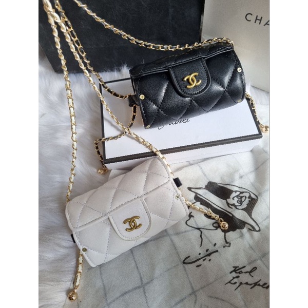 ❌️ Xã kho túi đeo chéo mini trống tròn #chanel. xinh xắn 15cm