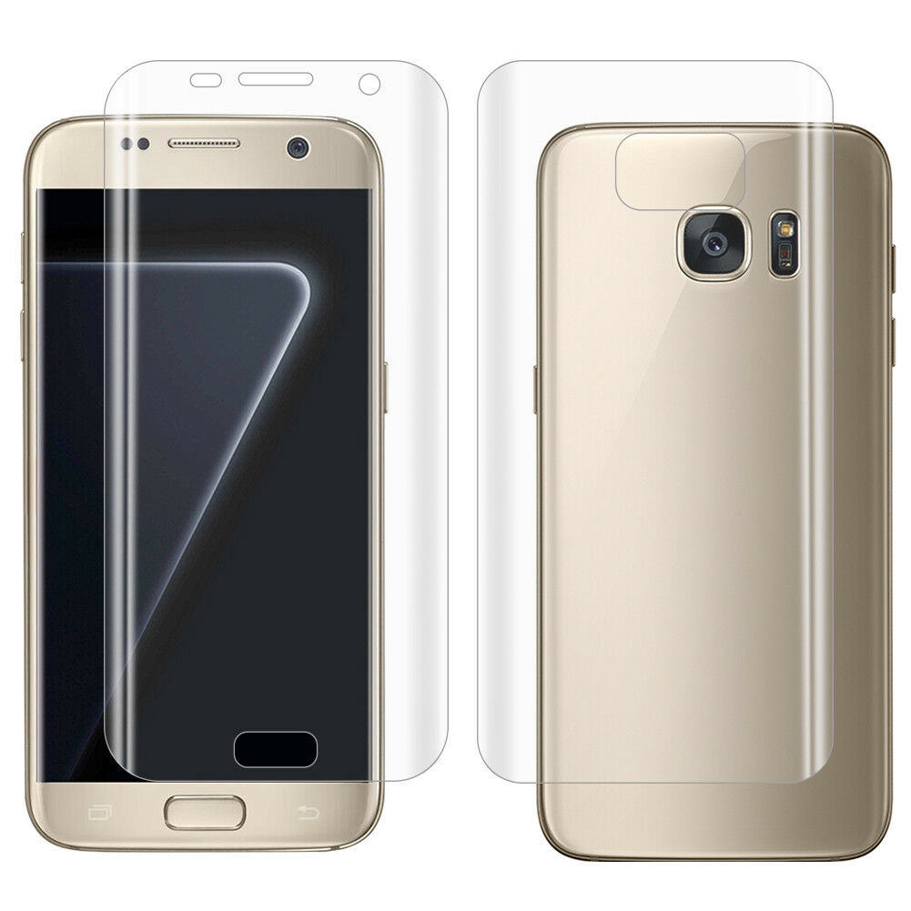 Miếng dán bảo vệ màn hình trước sau bằng PET mềm cho Samsung Galaxy S7 Edge S8 S9 Plus Note 8