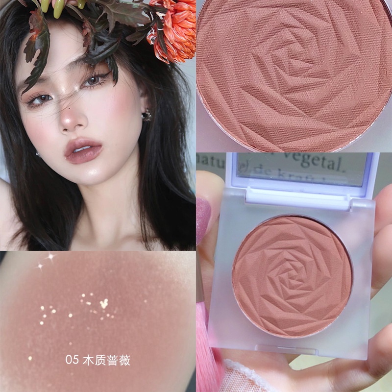 Phấn mắt/má Roto hoa hồng ánh nhũ cao cấp thời thượng