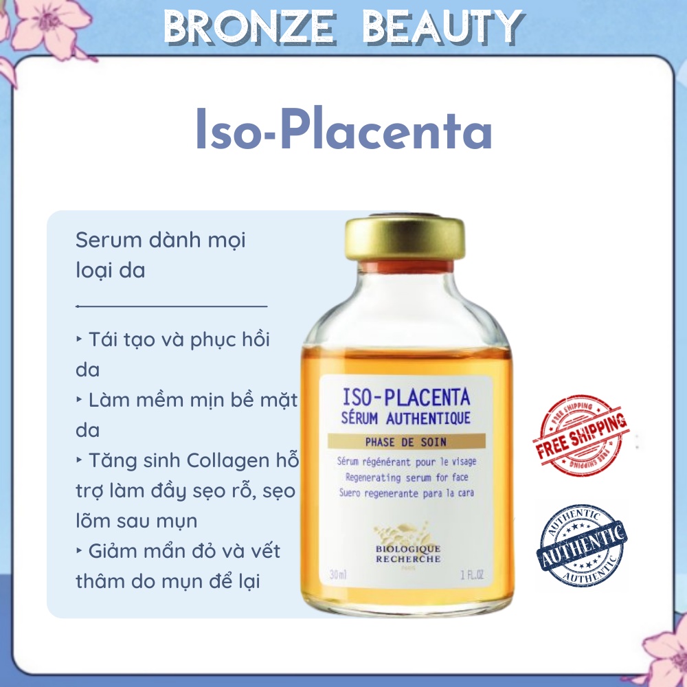 Serum Iso-Placenta tinh chất giúp phục hồi và tái tạo làn da, làm mềm và mịn da giúp mờ sẹo mờ thâm sau mụn - K25