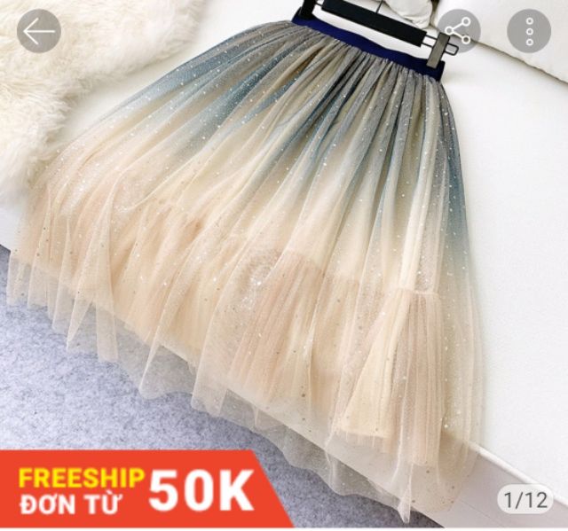Chân Váy Luới Gắn Sao Phối Màu Độc Đáo VD0017 | BigBuy360 - bigbuy360.vn