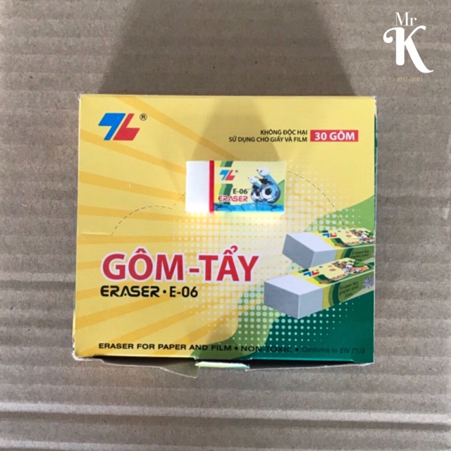 HỘP 30 CỤC GÔM E-06