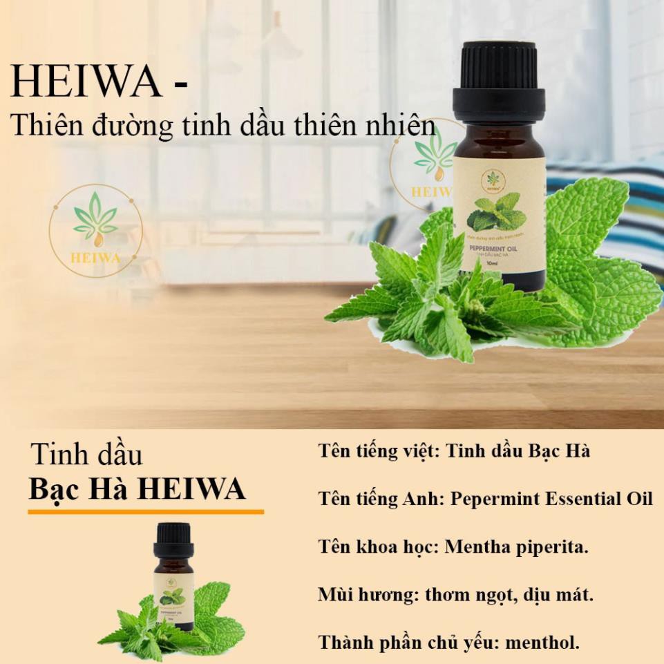 [FREE SHIP]Tinh dầu Bạc Hà nguyên chất dung tích 50ML thương hiệu HEIWA -HN