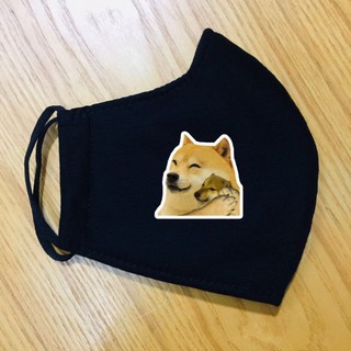 khẩu trang cheems 4 lớp in hình