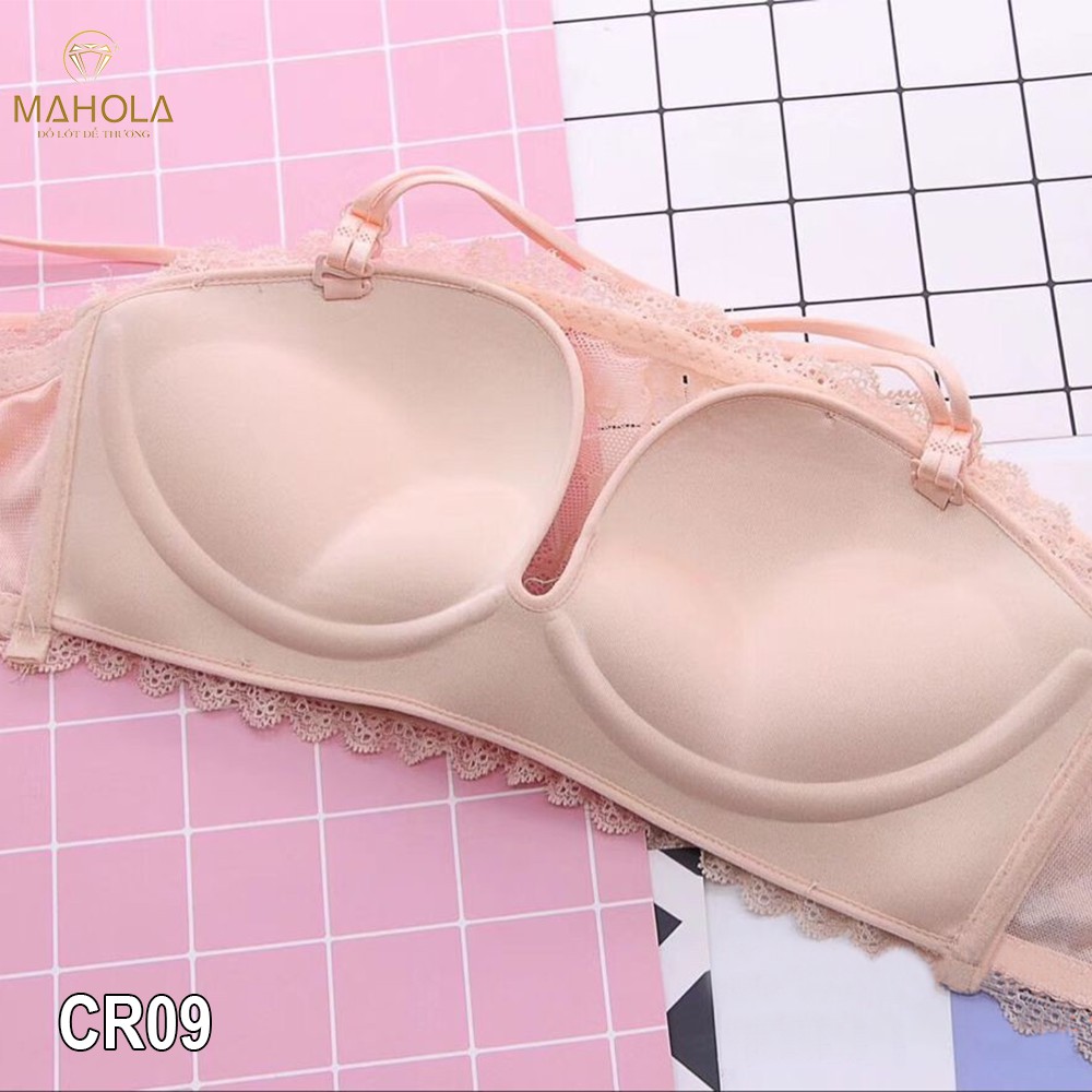 Áo Lót Đệm Vừa Không Gọng Phối Ren Mahola CR09