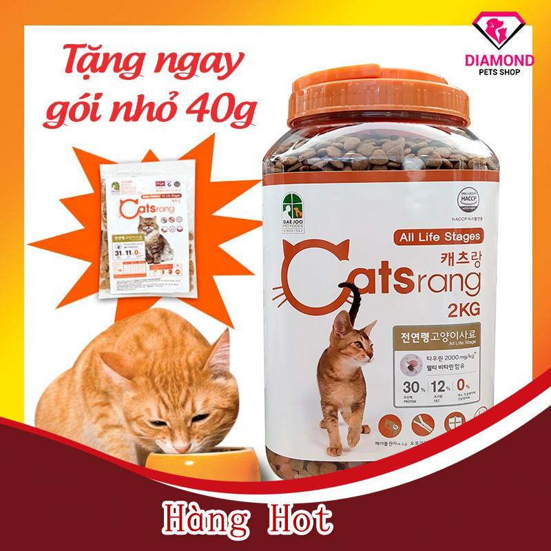 [ Hàng Hot ] [Mua 1 được 2]Thức ăn cho mèo hộp Catsrang 2kg tặng ngay gói catsrang nhỏ - Số lượng có hạn