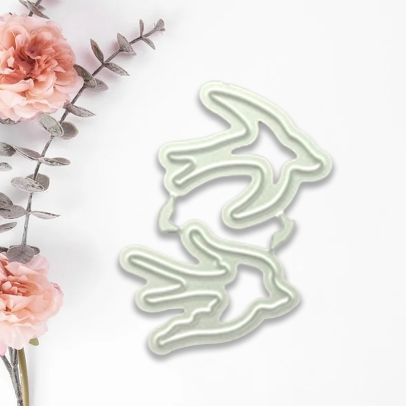 Khuôn Cắt Thẻ Trang Trí album Thủ Công Bằng Kim Loại Hình Chim Én