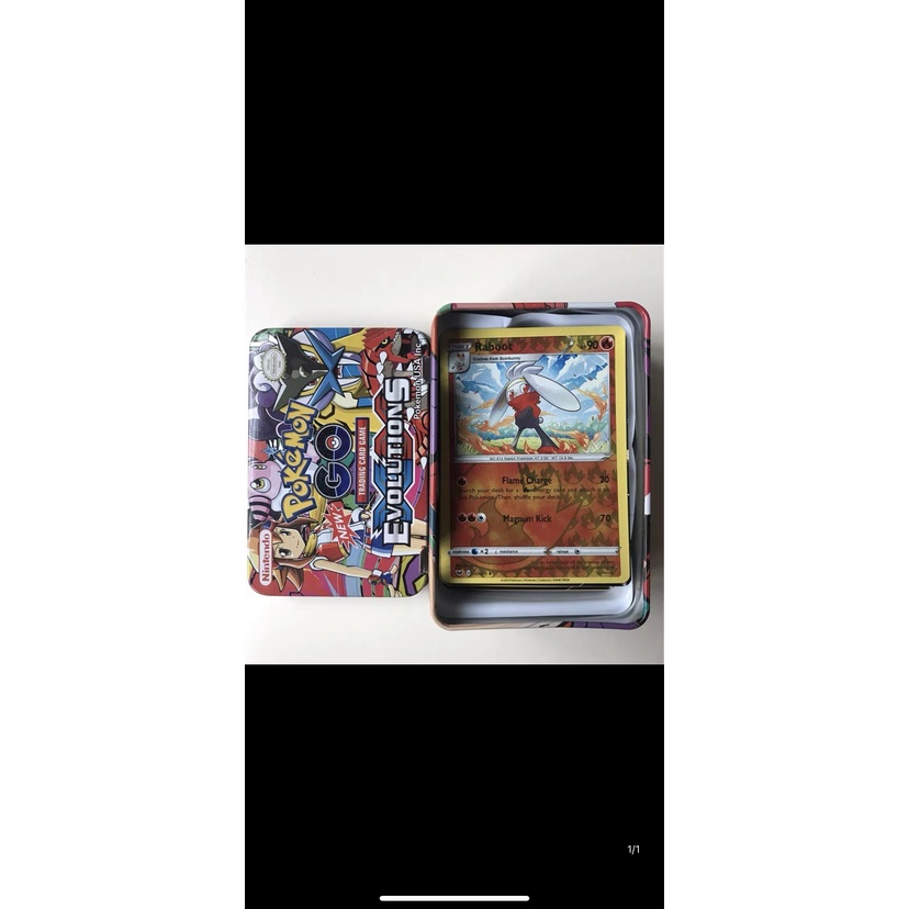 Ảnh thẻ  Pokemon thẻ bài pokemon loại đẹp hộp sắt có tặng kèm thẻ vip