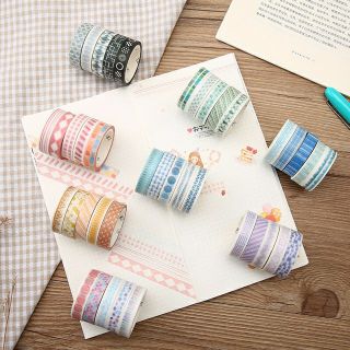 Set 5 cuộn washi tape trang trí WST05 dài 5m