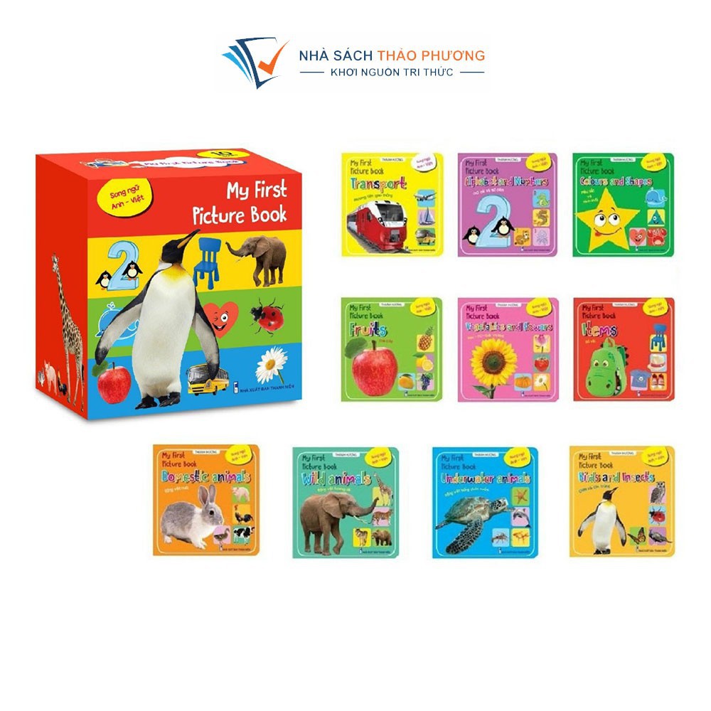 Sách - Thư viện hình ảnh đầu tiên My First Picture Book song ngữ Anh Việt (Tặng kèm file nghe tiếng Anh)