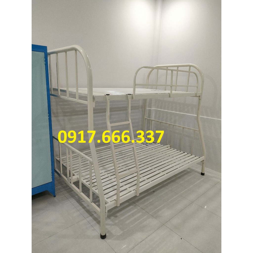 Giường Tầng sắt óng tròn cao cấp giá rẻ dành cho gia đình 1m4/1m6